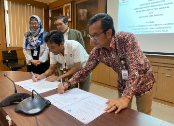 Penandatanganan Perjanjian Kerja sama Penelitian antara Pusat Riset Agroindustri Organisasi Riset Pertanian dan Pangan - BRIN dan Politeknik STTT Bandung
