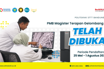PENERIMAAN MAHASISWA BARU MAGISTER TERAPAN REKAYASA TEKSTIL DAN APPAREL TAHUN 2026 [GELOMBANG 2]
