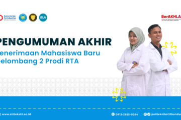 Pengumuman Hasil Akhir Penerimaan Mahasiswa Baru Program Studi Rekayasa Tekstil dan Apparel Gelombang 2 2026